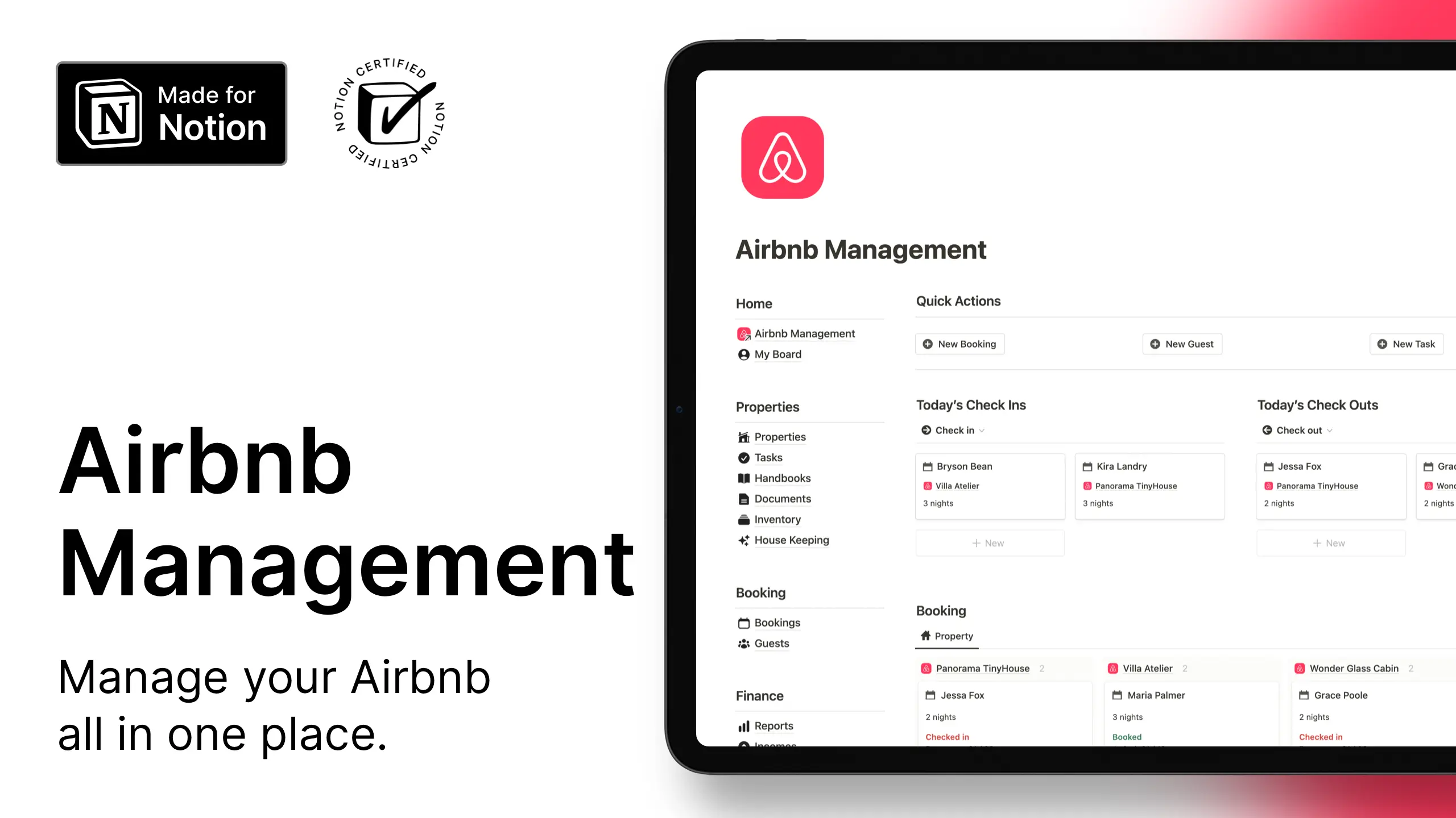 Airbnb Management Template image