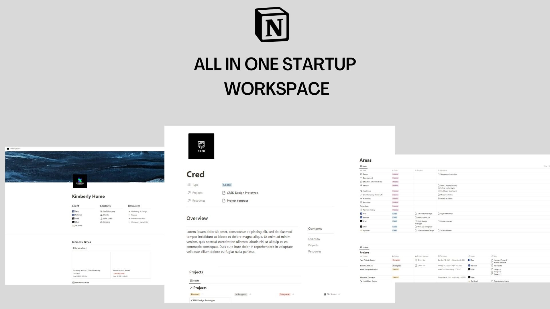 Notion All In One Start-up Workspace