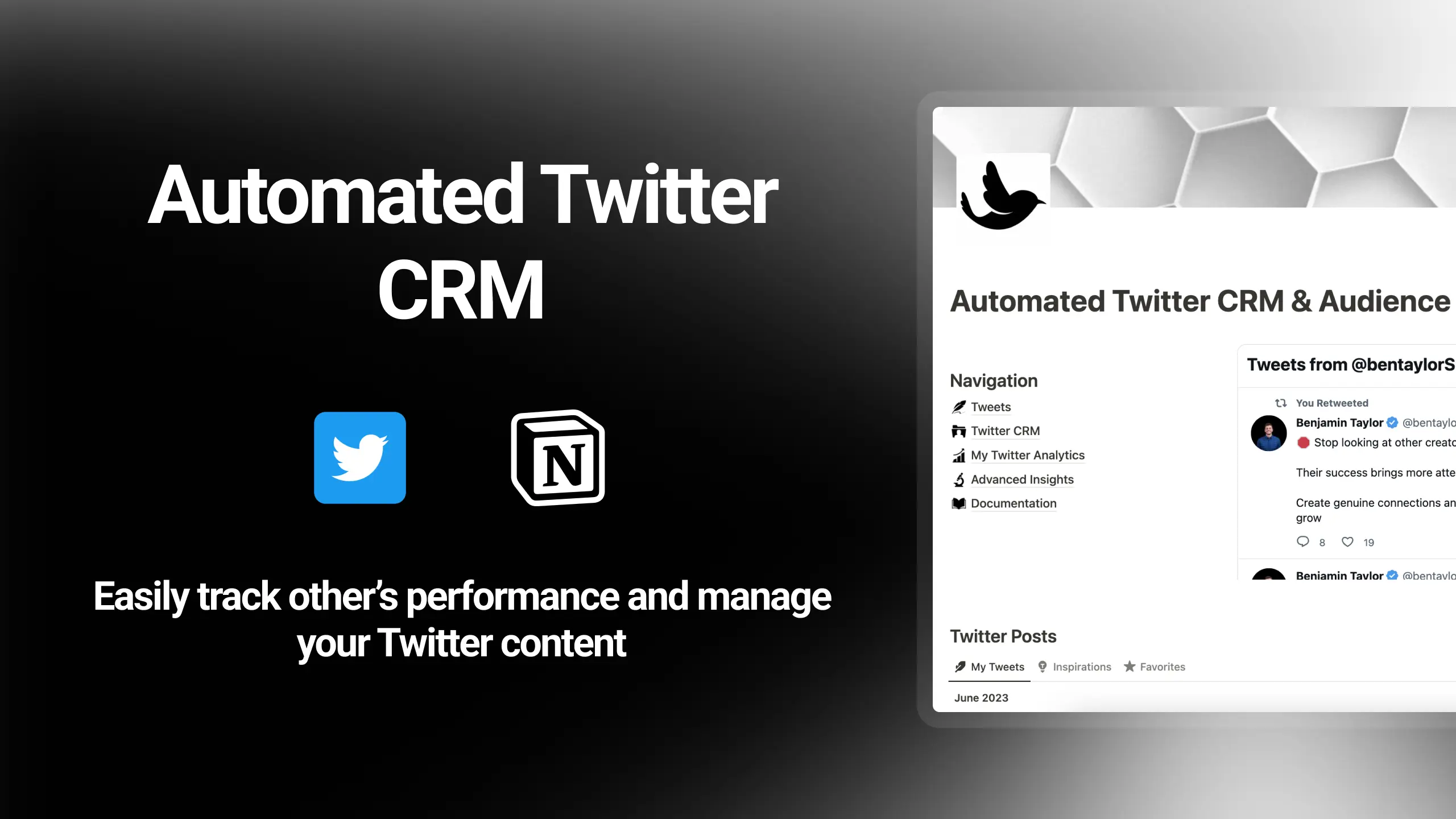 Automated Twitter CRM image