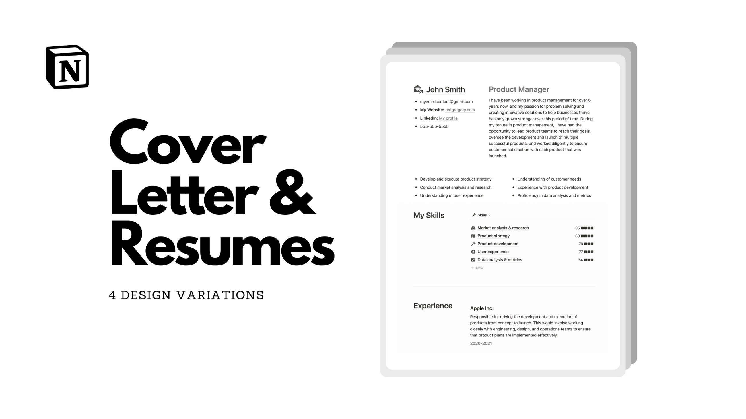 Cover Letter & Resumes