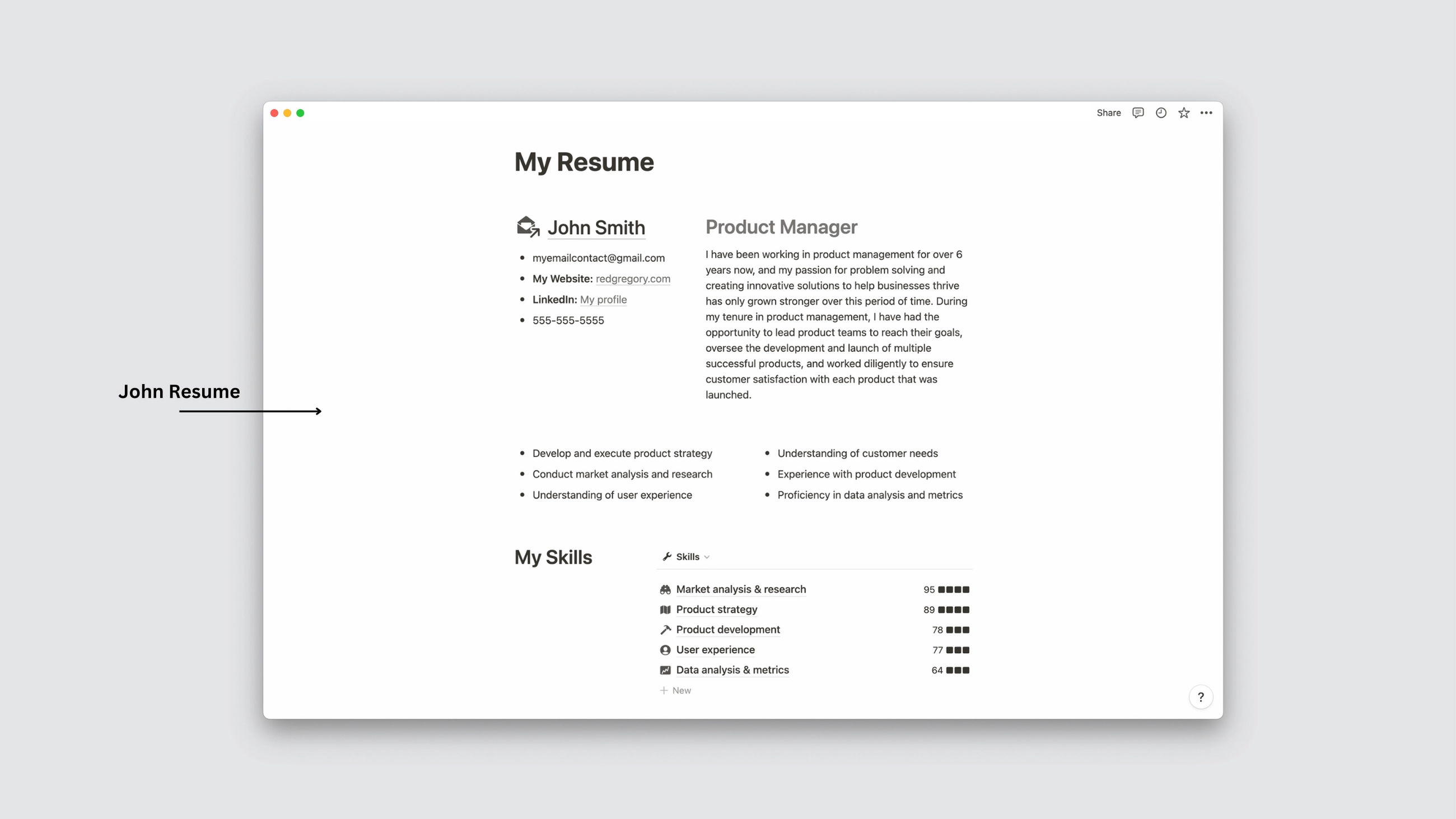 Cover Letter & Resumes