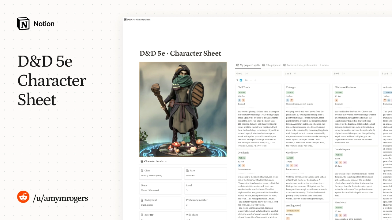 D&D 5e Character Sheet