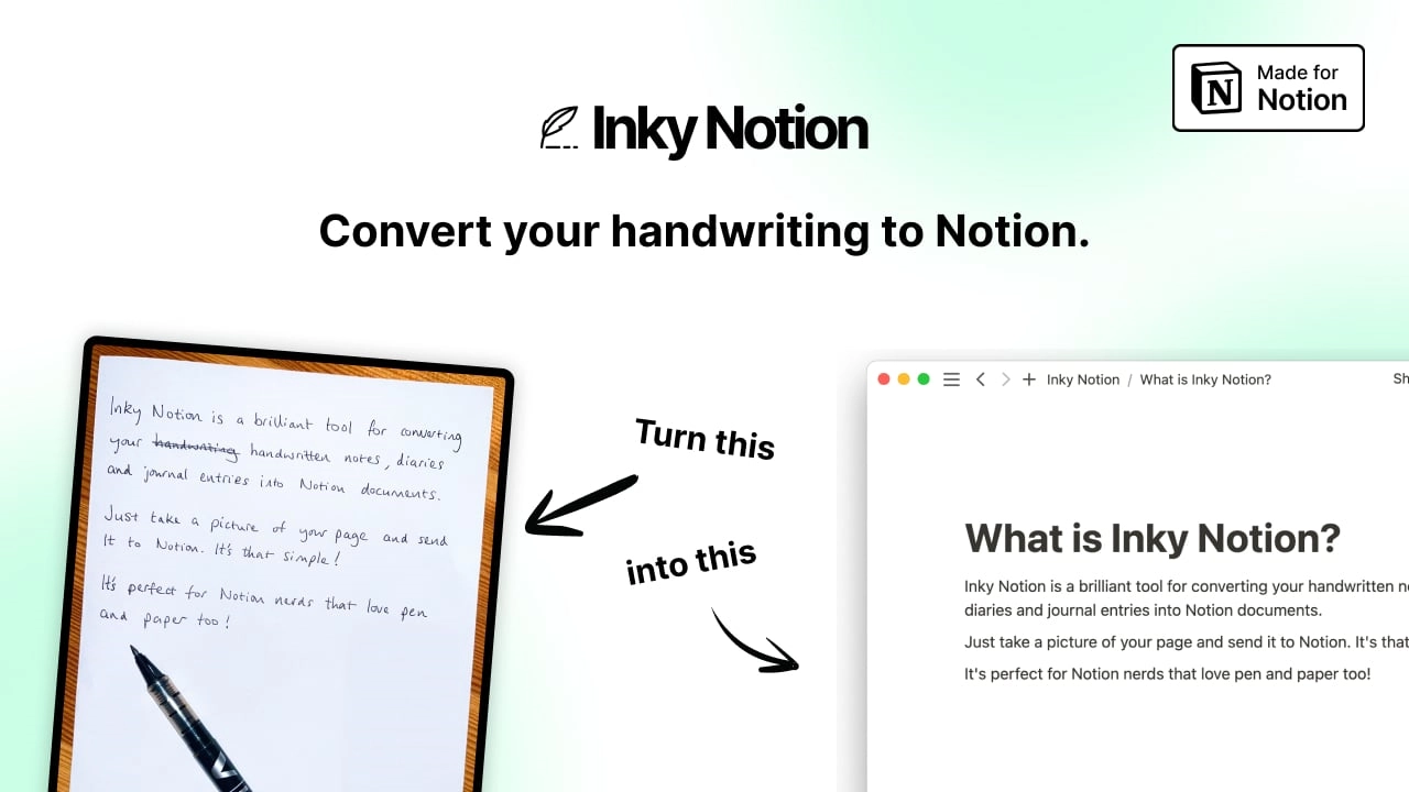 Notion Effortlessly Move Handwritten Notes To 