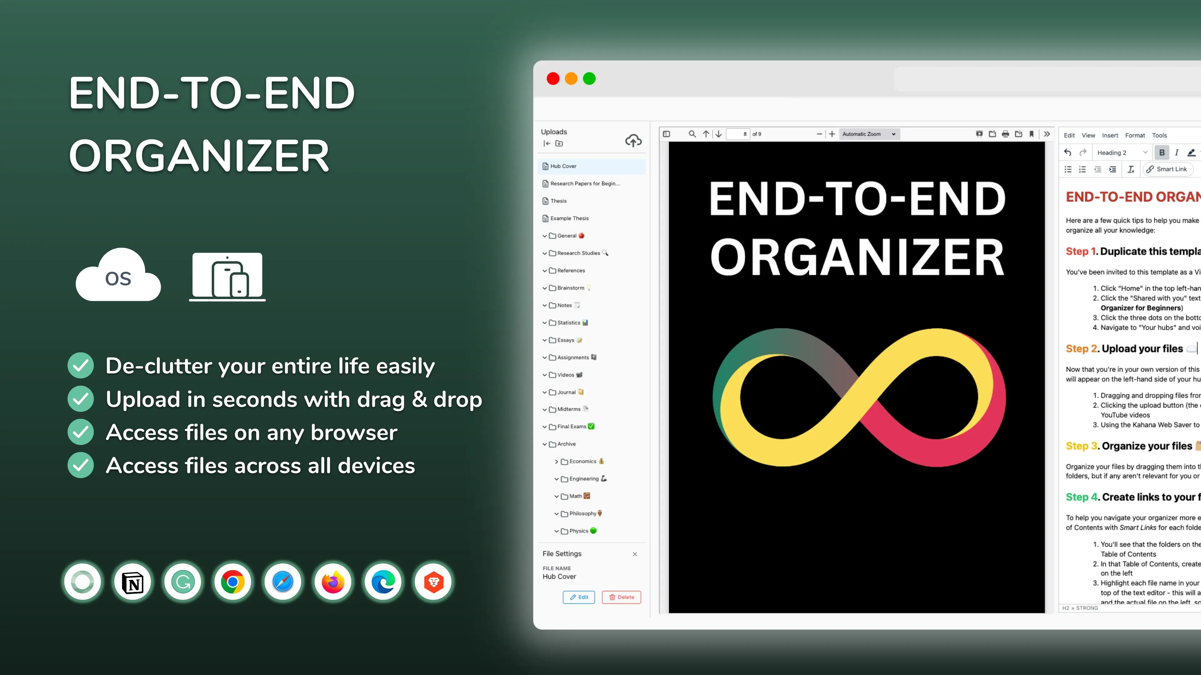 End-to-End Organizer OS image