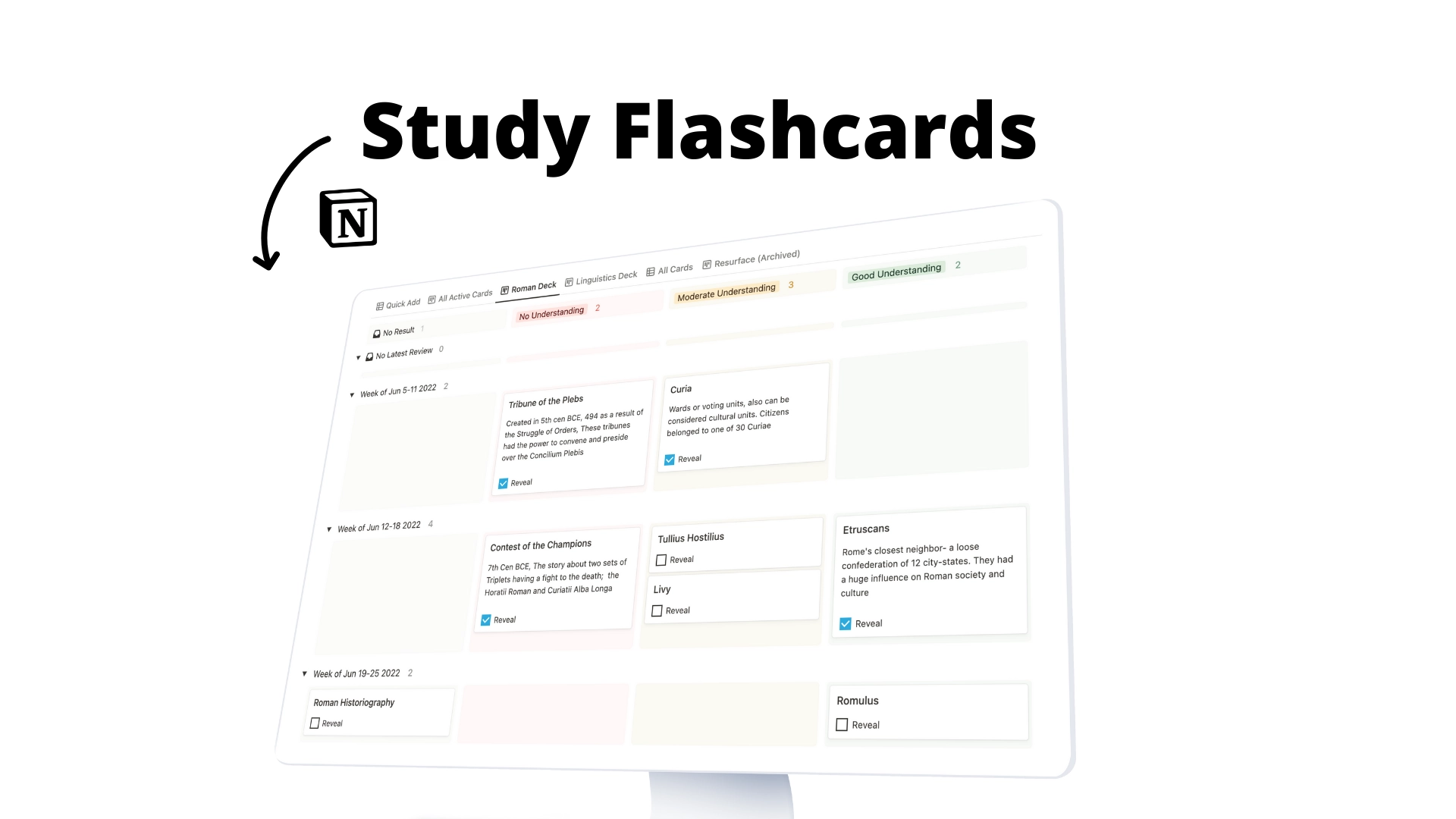 Notion Flashcards For 
