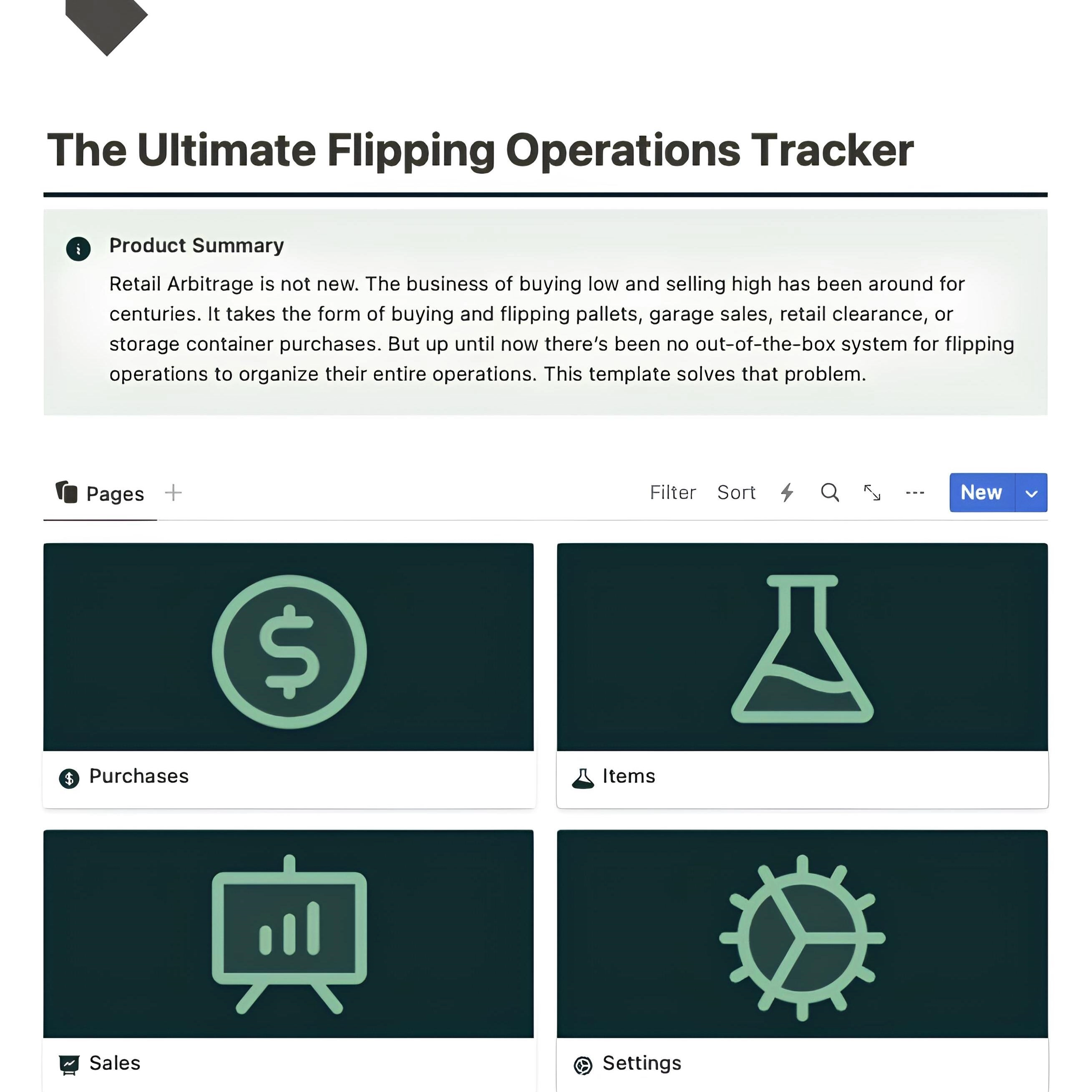 Notion Flipping Operations  Template