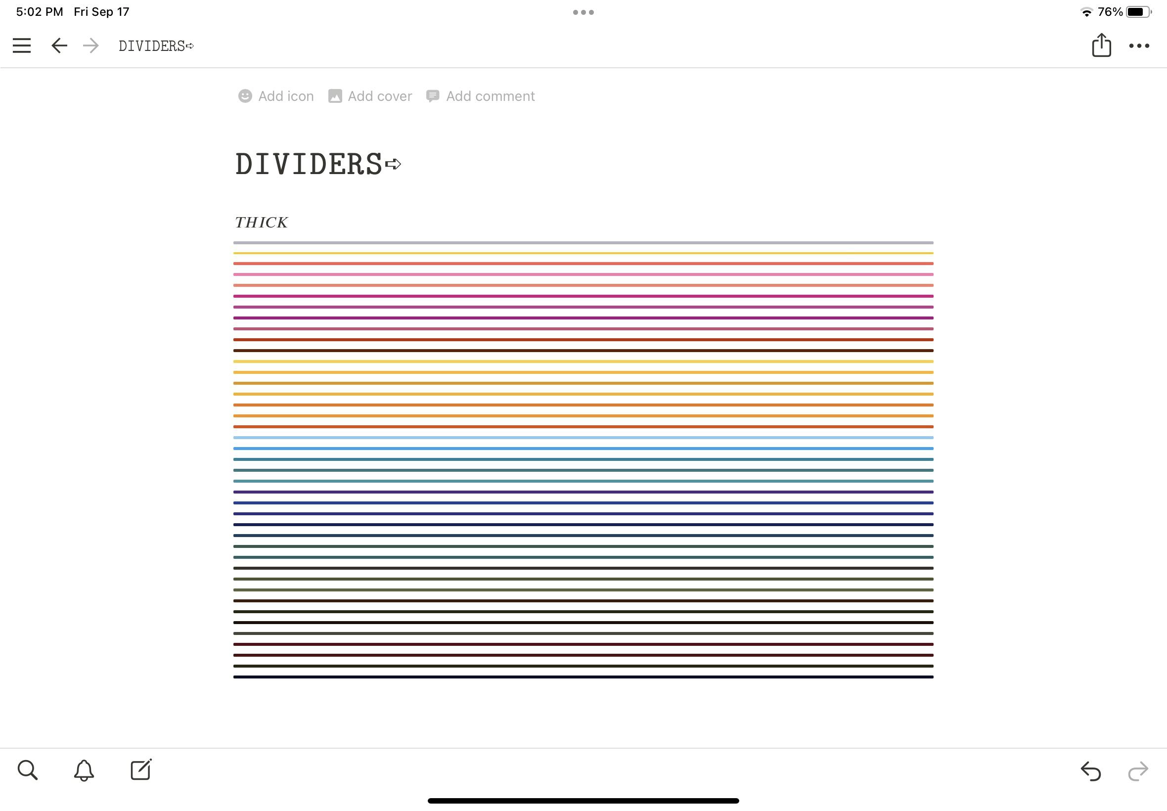 Free Notion Dividers