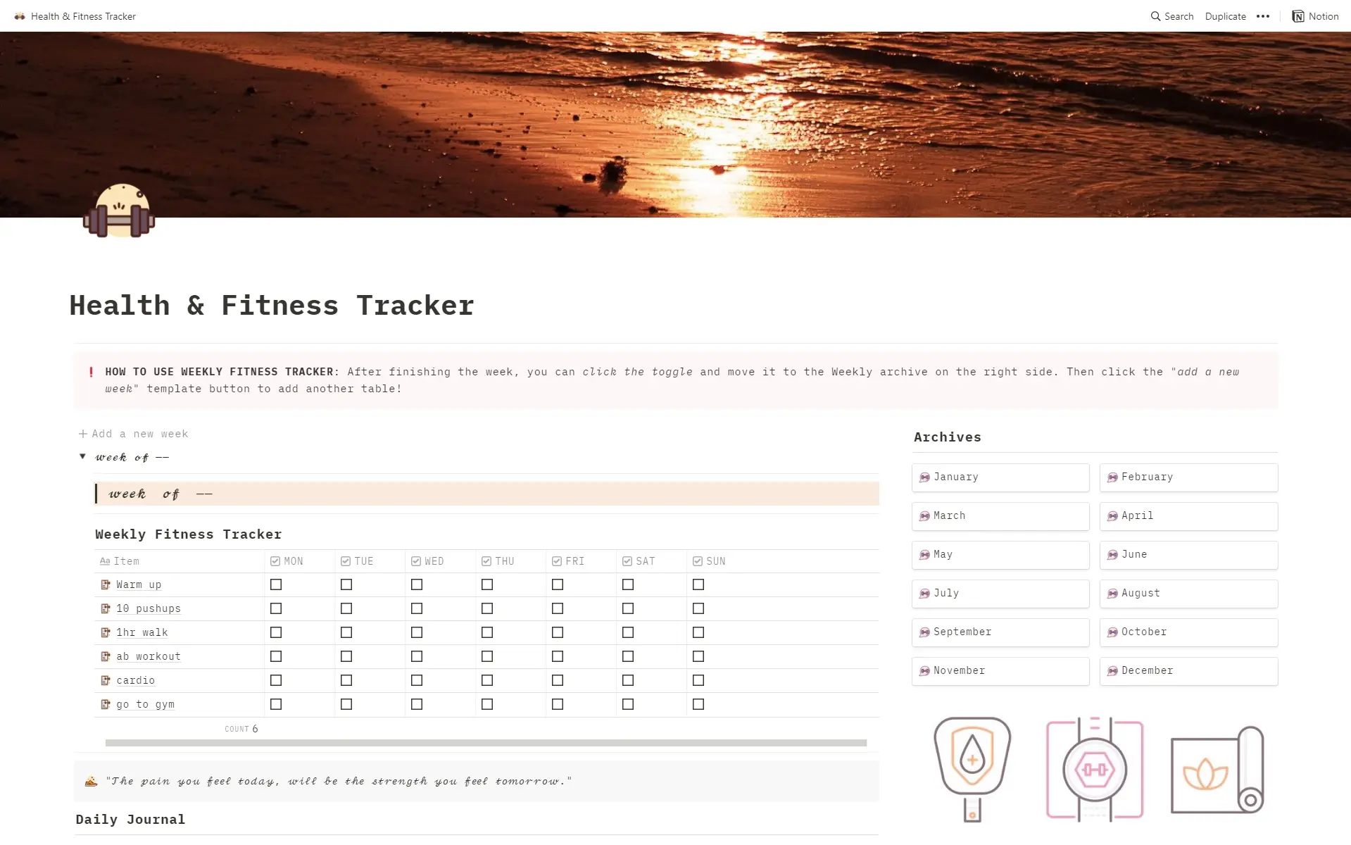 Health Fitness Tracker image