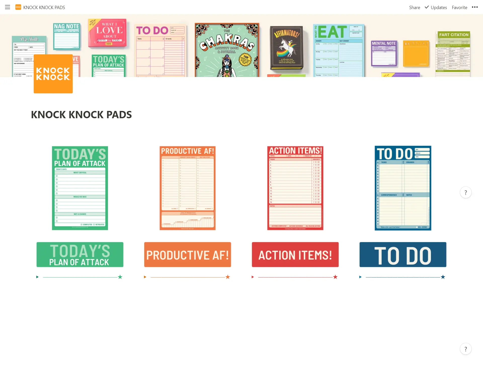 Knock Knock Notepad Template image