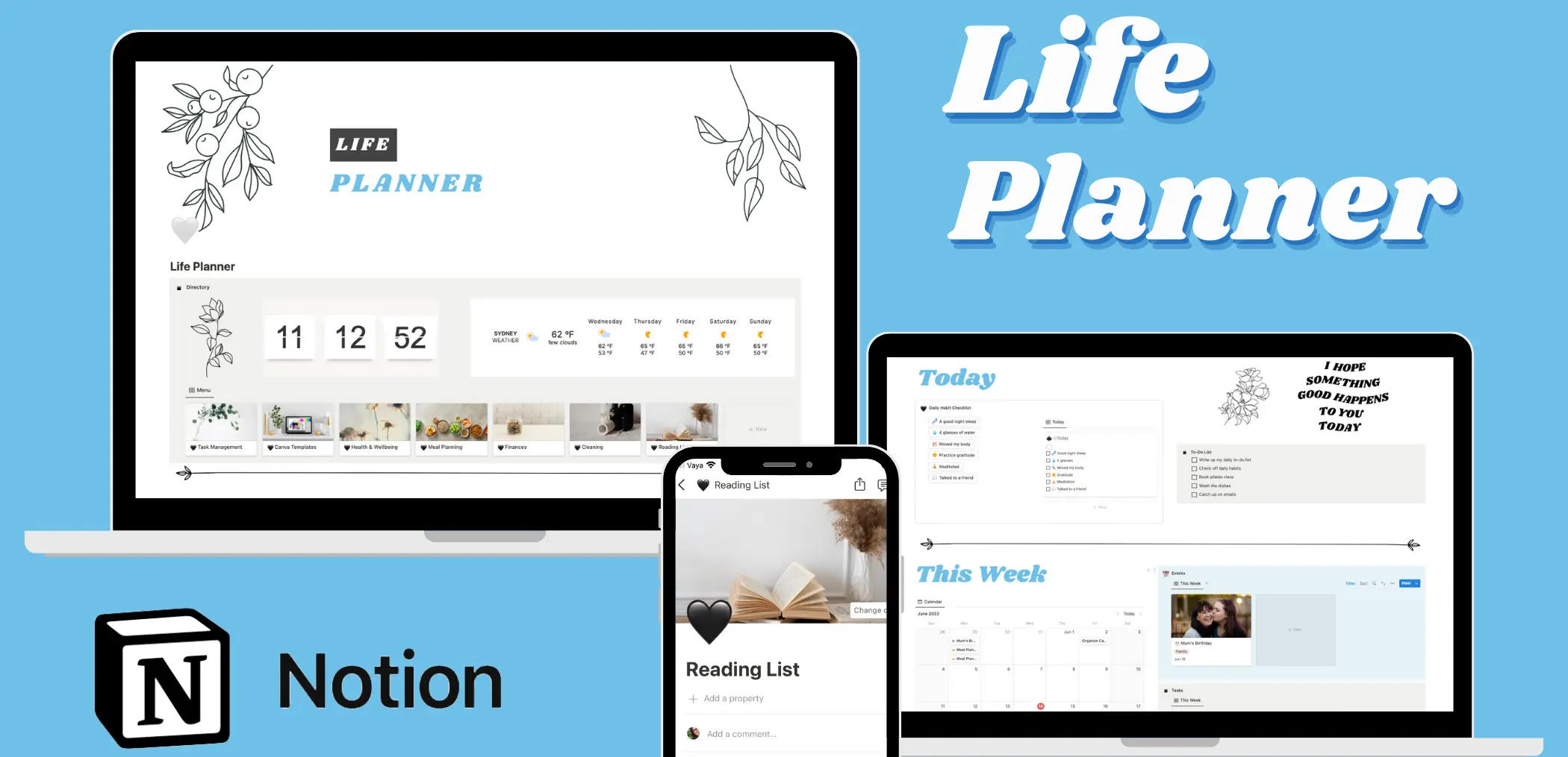 Life Planner Calendar, Tasks, Wellbeing image