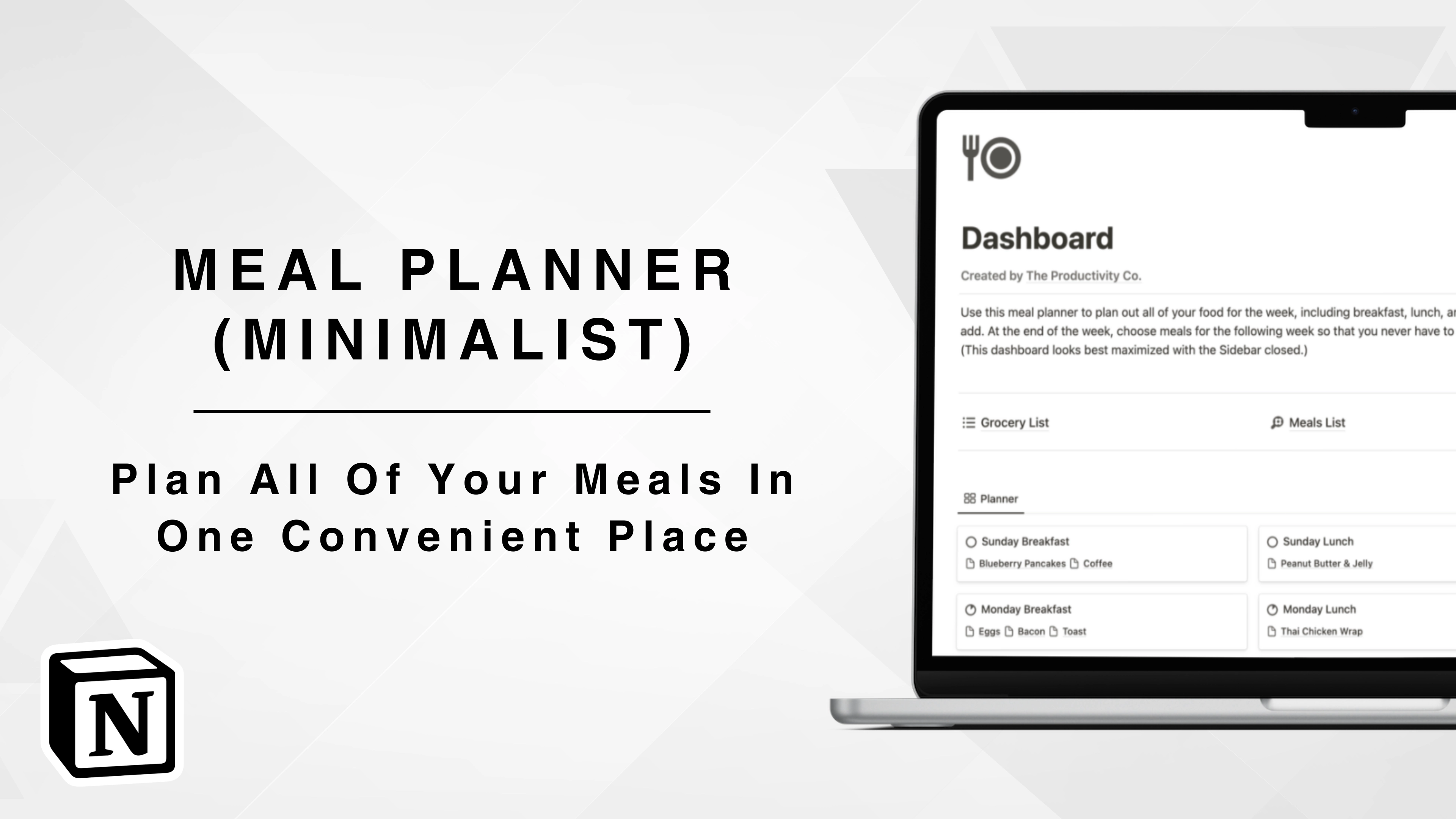 Notion Meal Planner Template