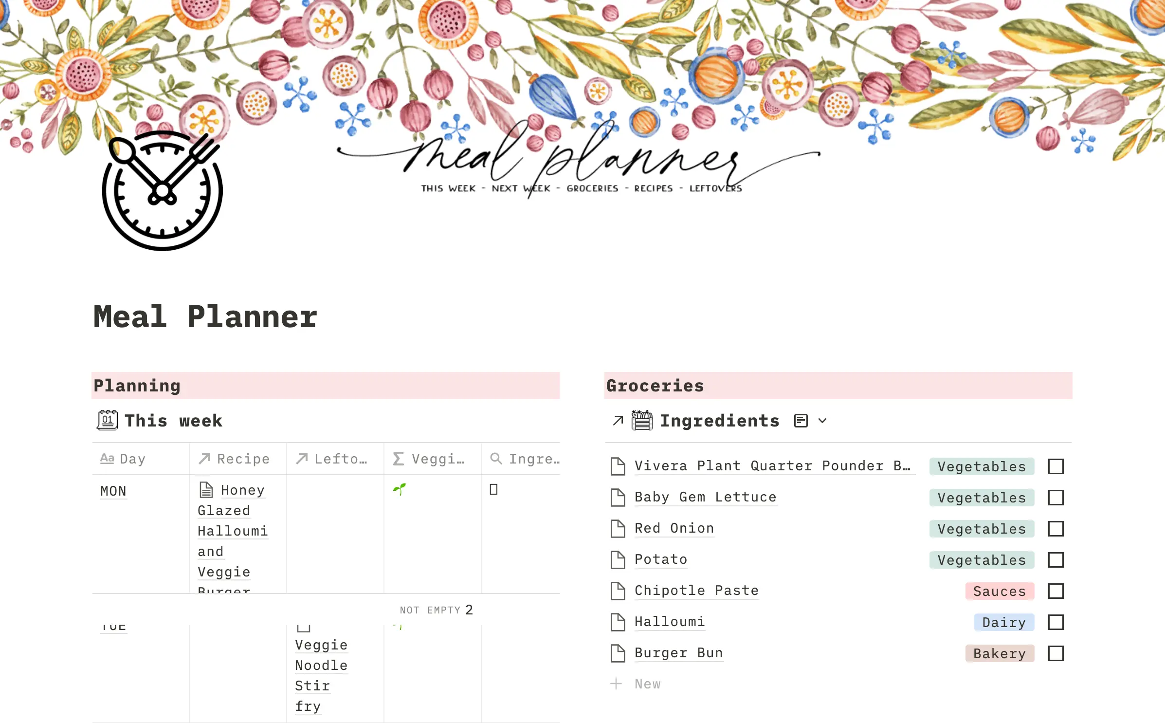 Meal Planner with Recipes image