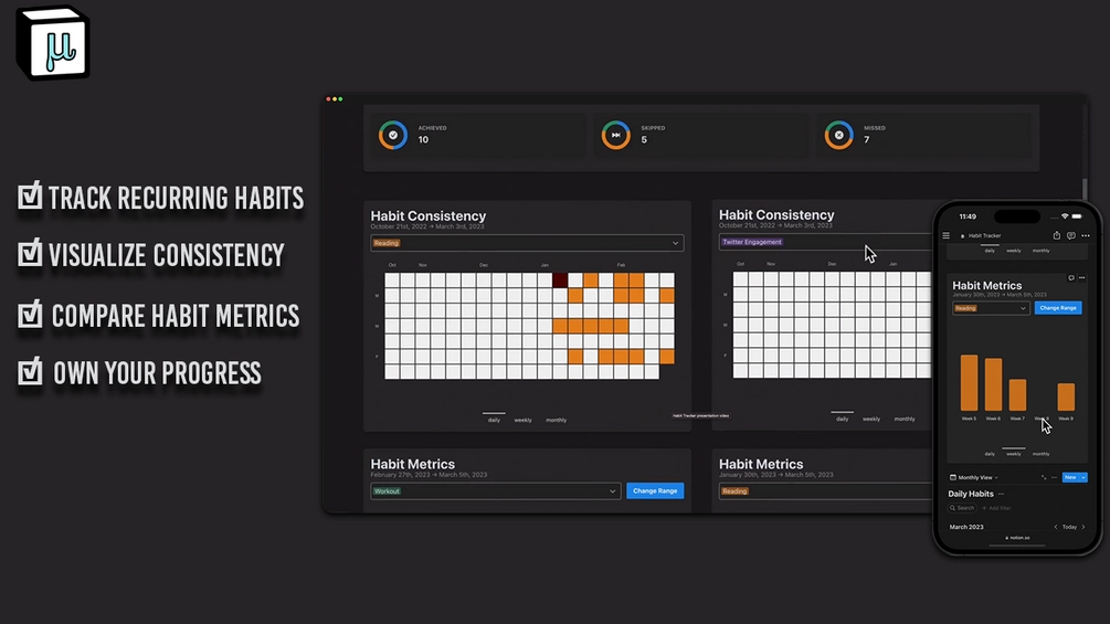 Notion Micronotions - Habit Tracker