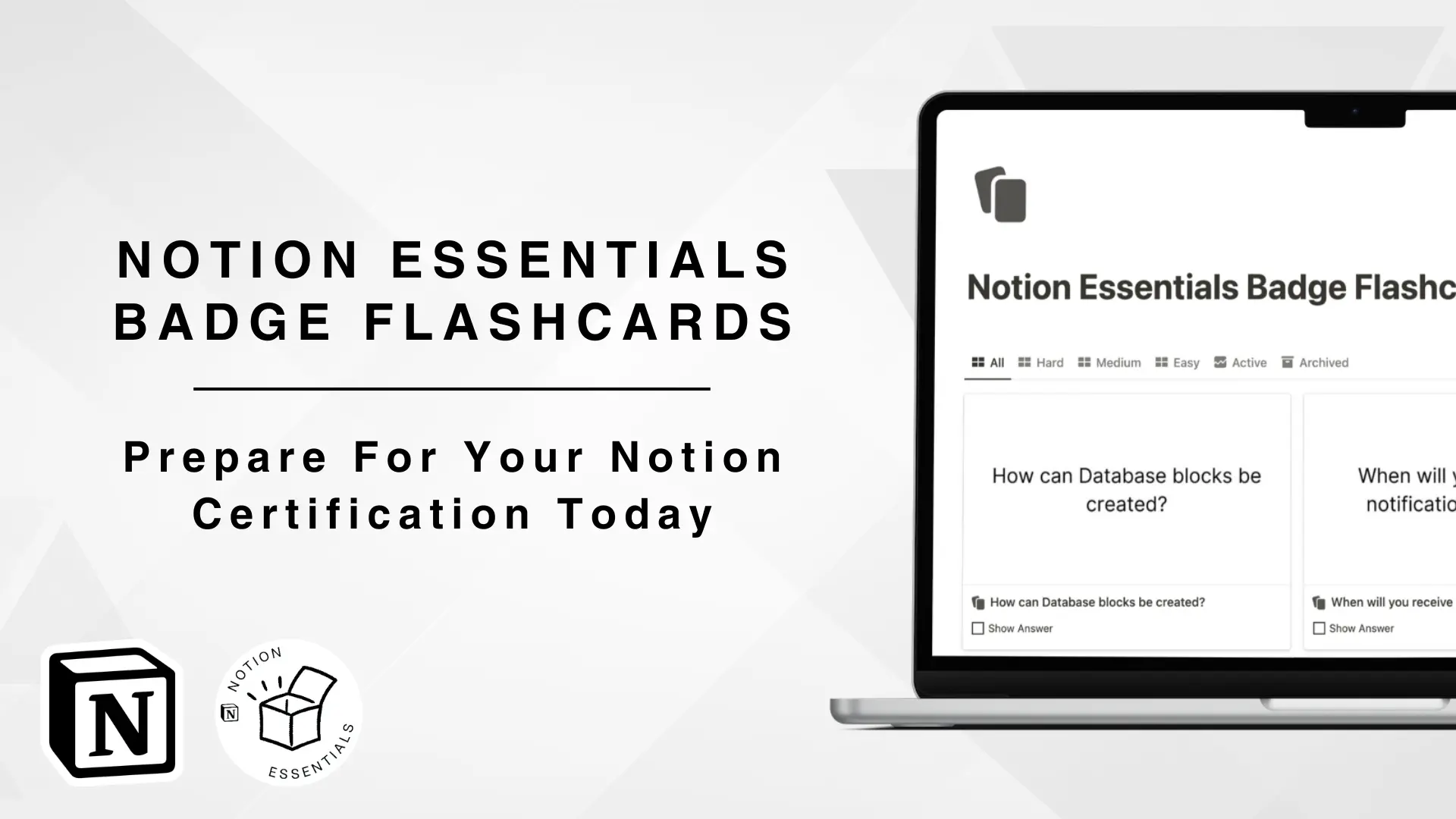 Notion Essentials Badge Flashcards image