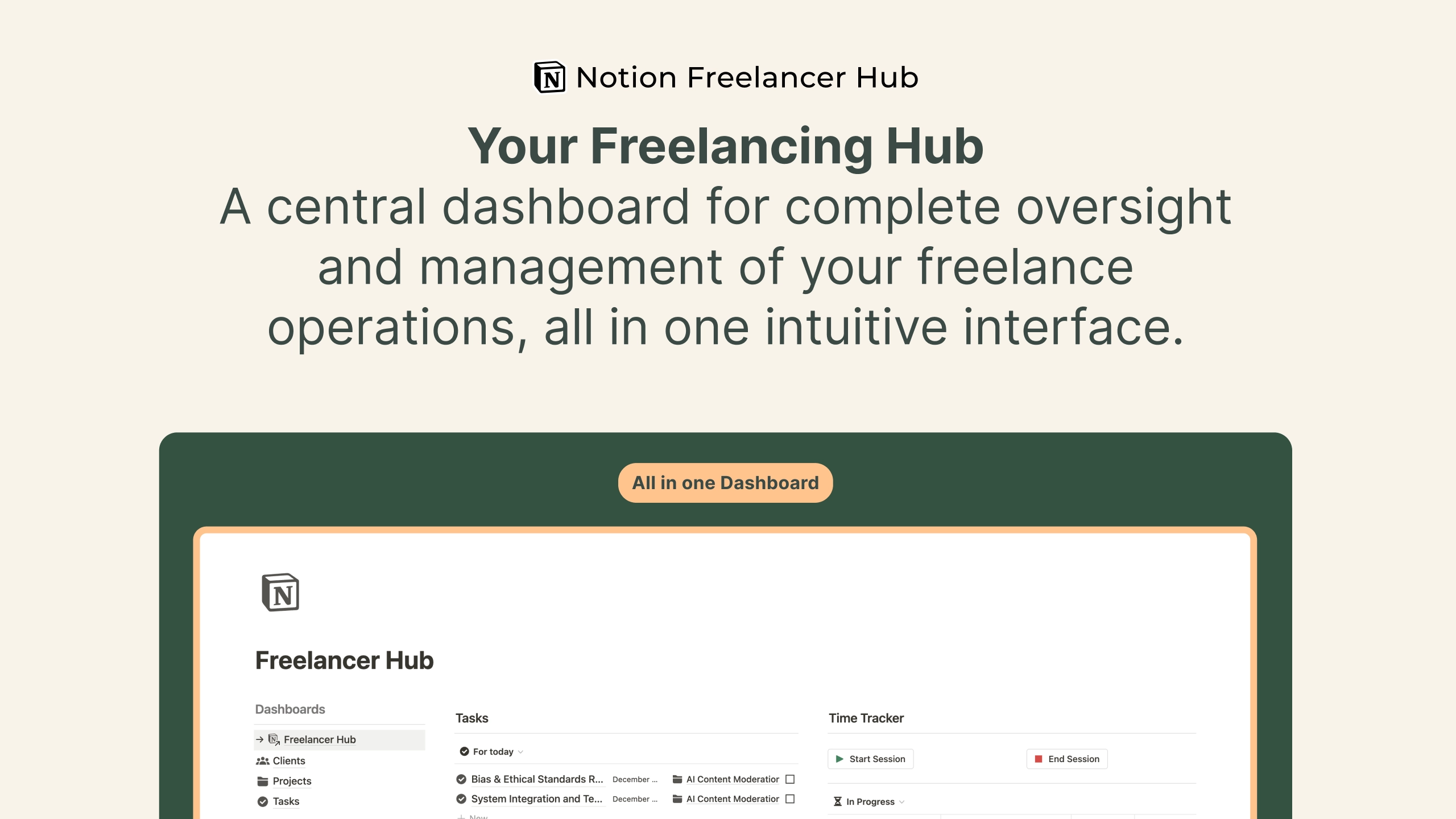 Notion Freelancer Hub