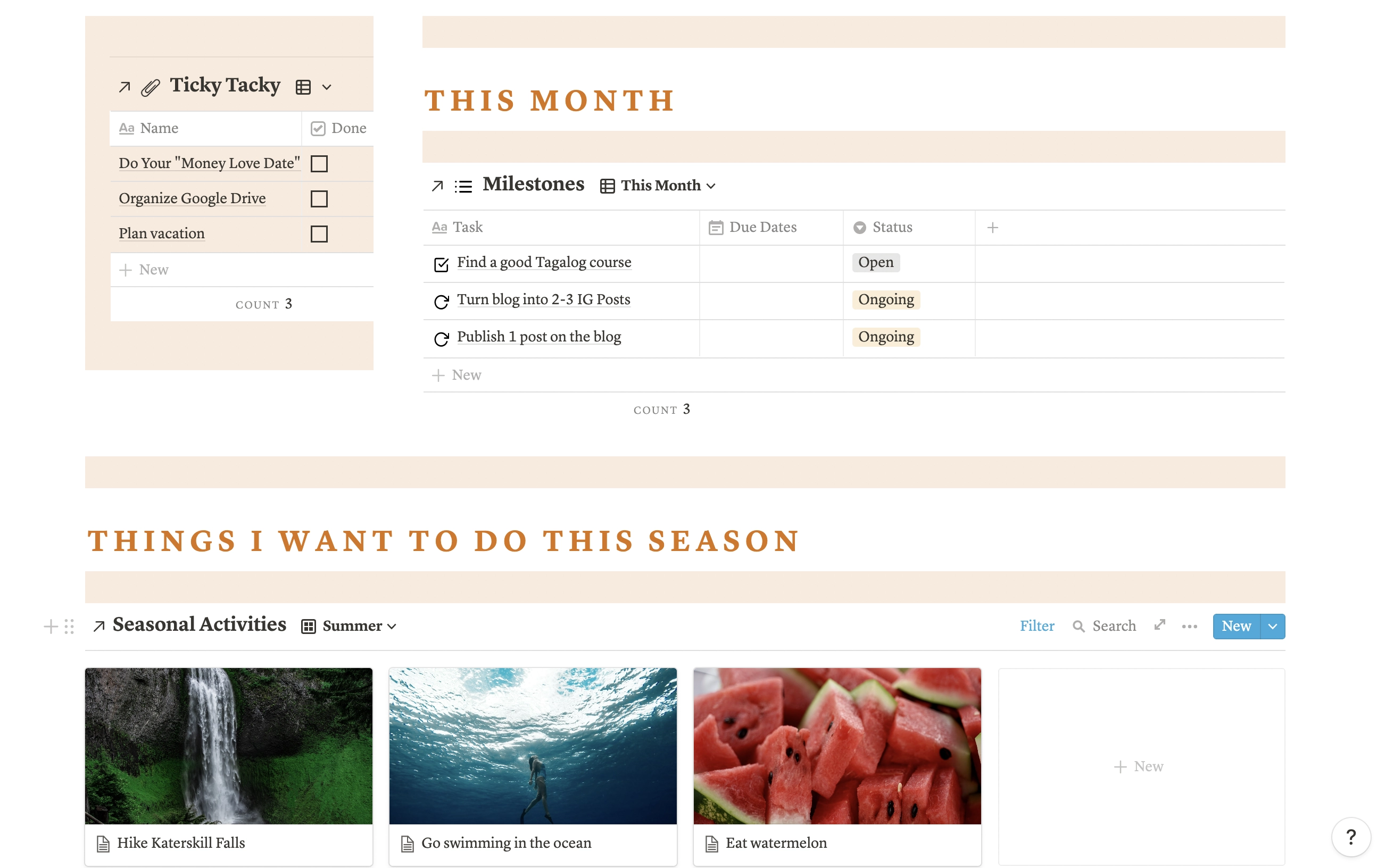 Notion Life Dashboard - Goal Setting,Vision Casting & Project Management