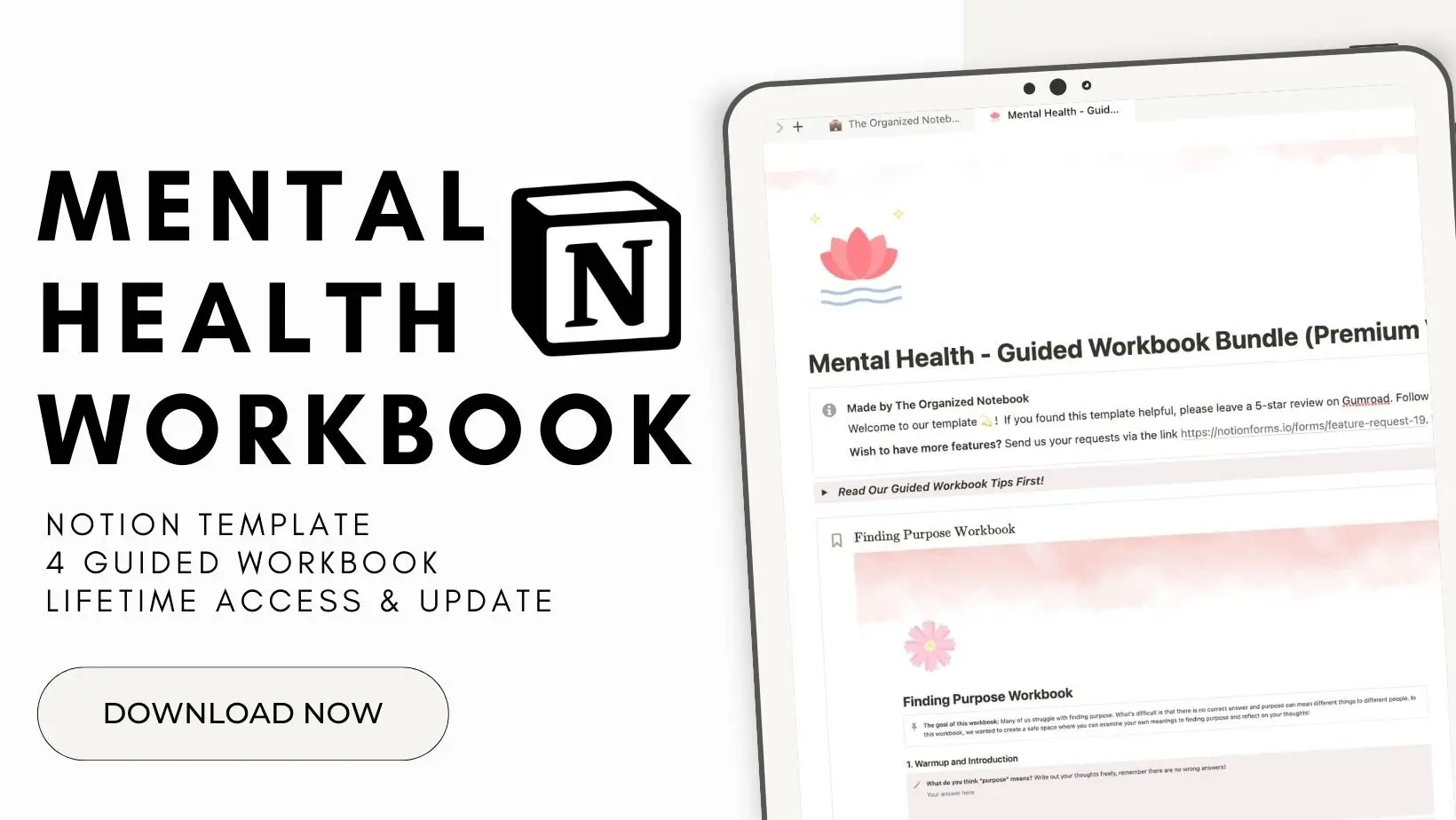 Notion Mental Health - Guided Workbook Bundle image