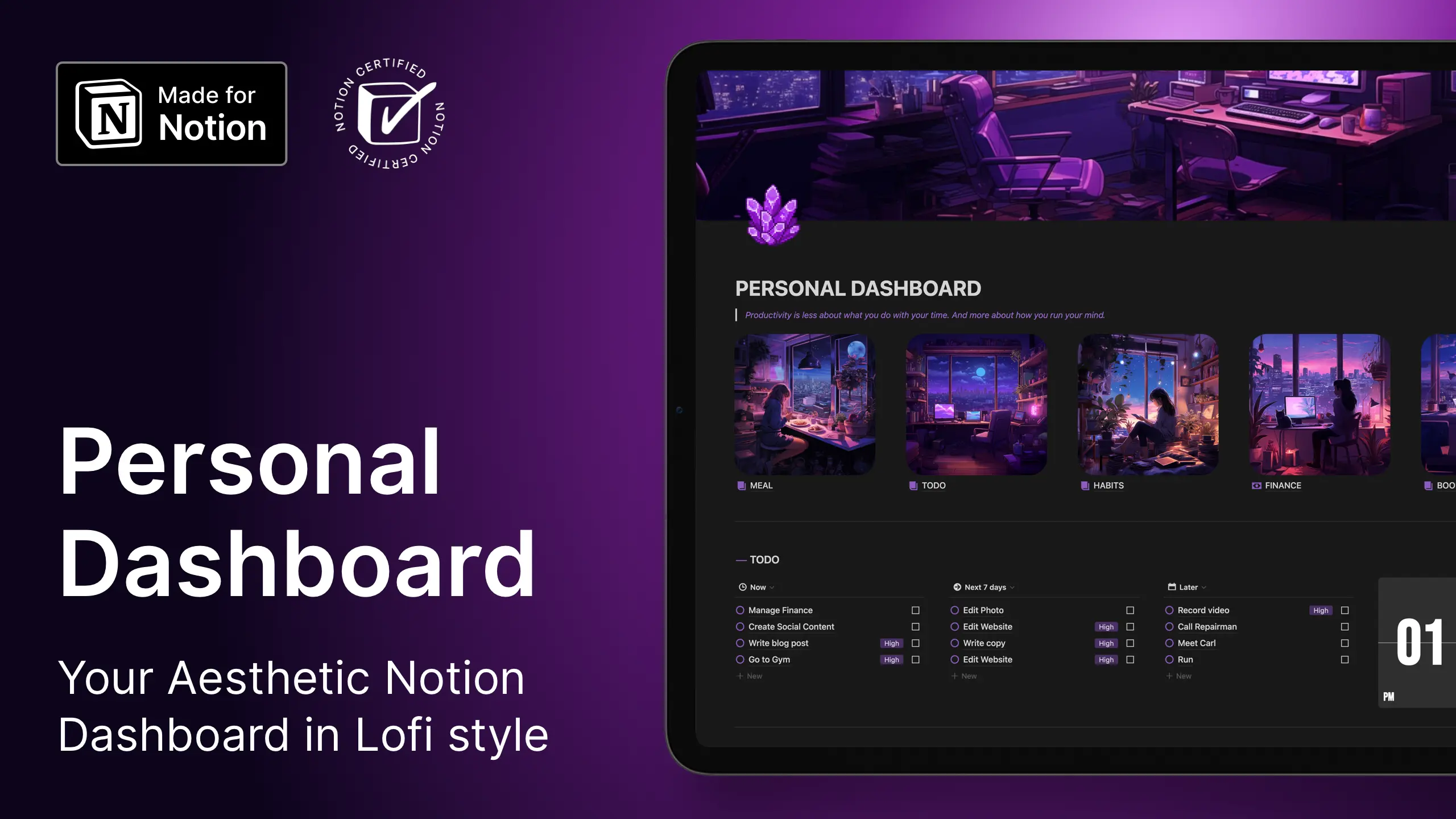 Notion Personal Dashboard image