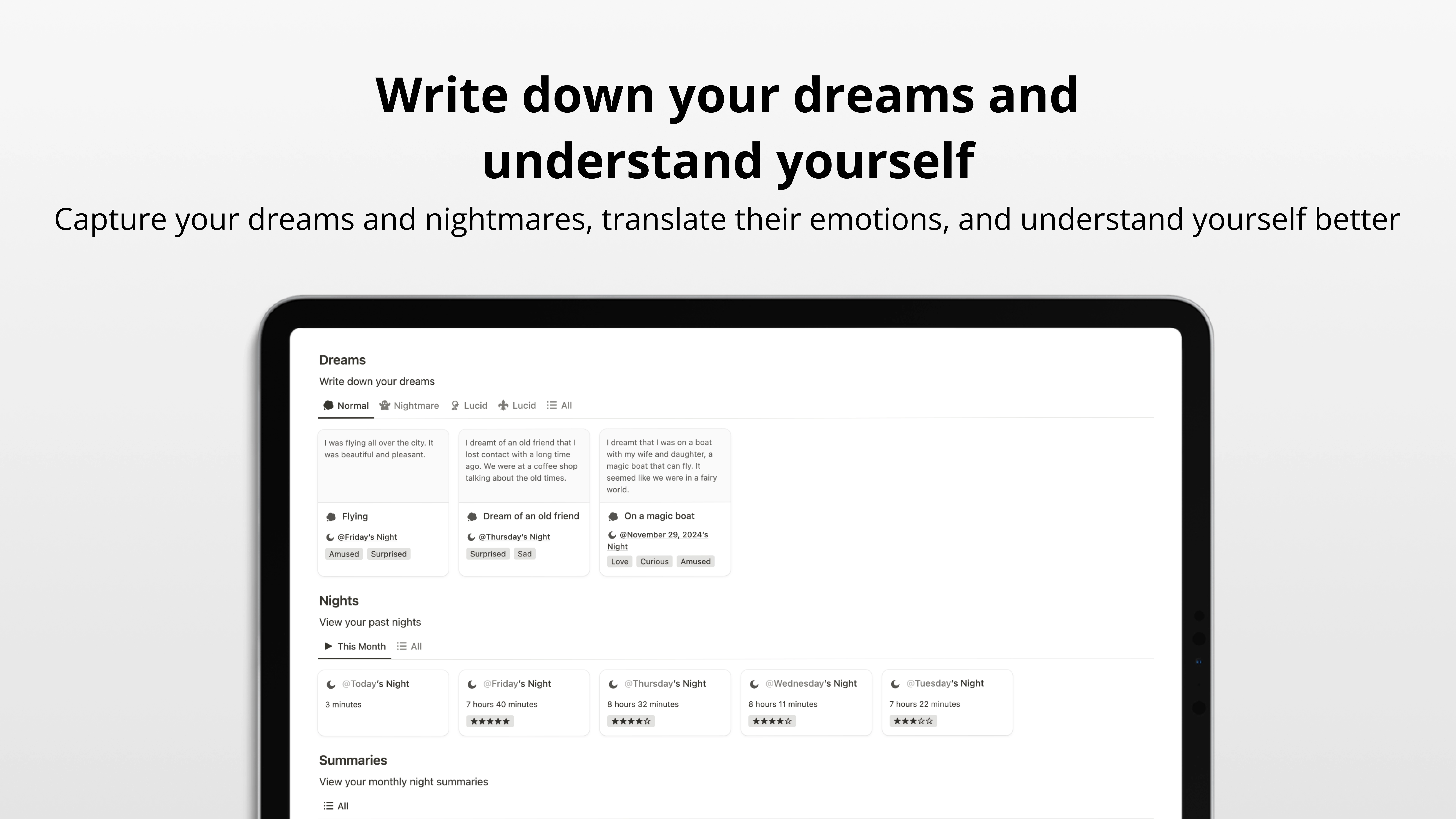Notion Sleep Tracker