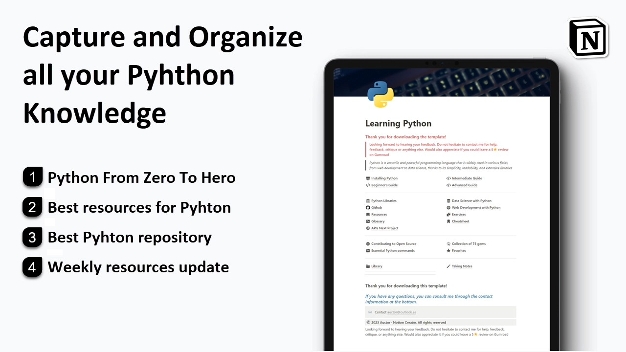 Notion Python Hub