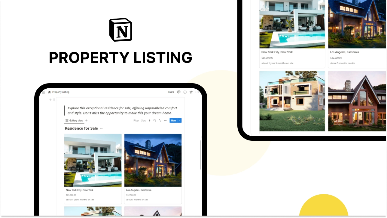 Notion Property Listing