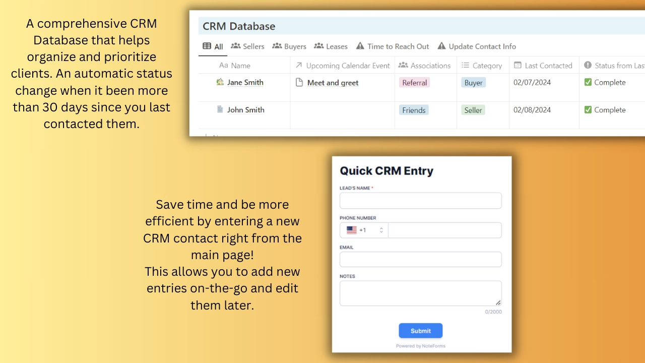 Notion Real Estate CRM 2.0