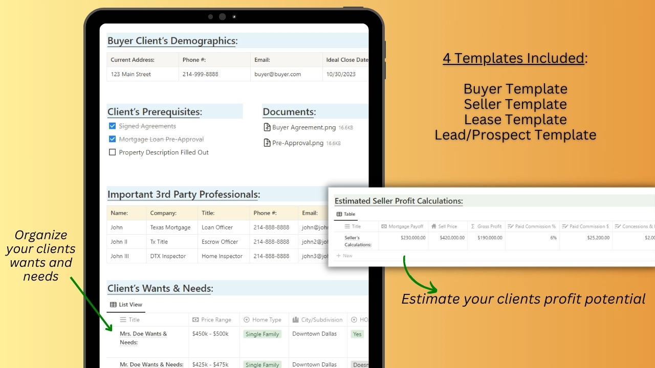 Notion Real Estate CRM 2.0