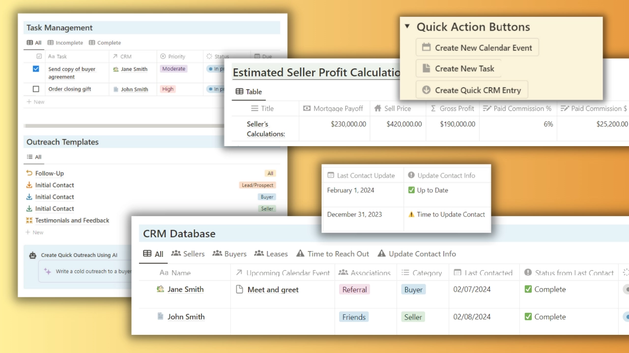 Notion Real Estate CRM 2.0