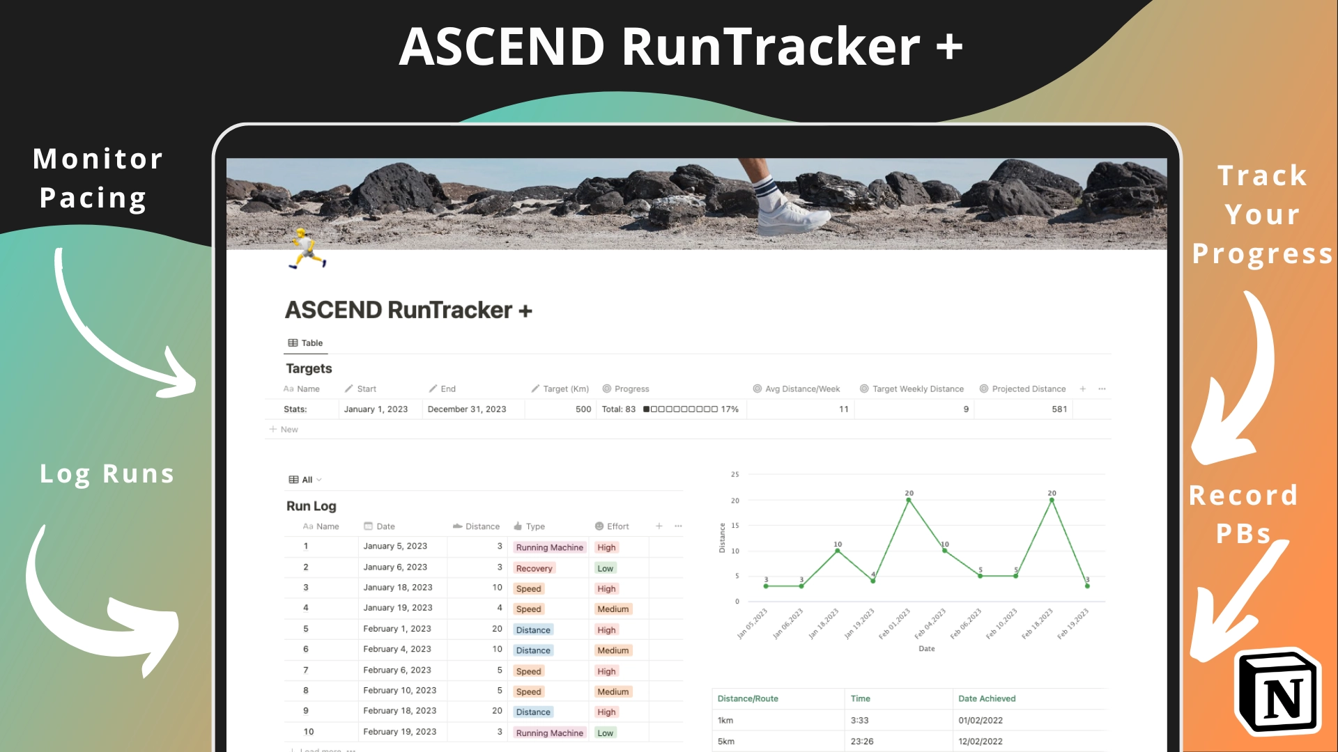 Notion Run Tracker +