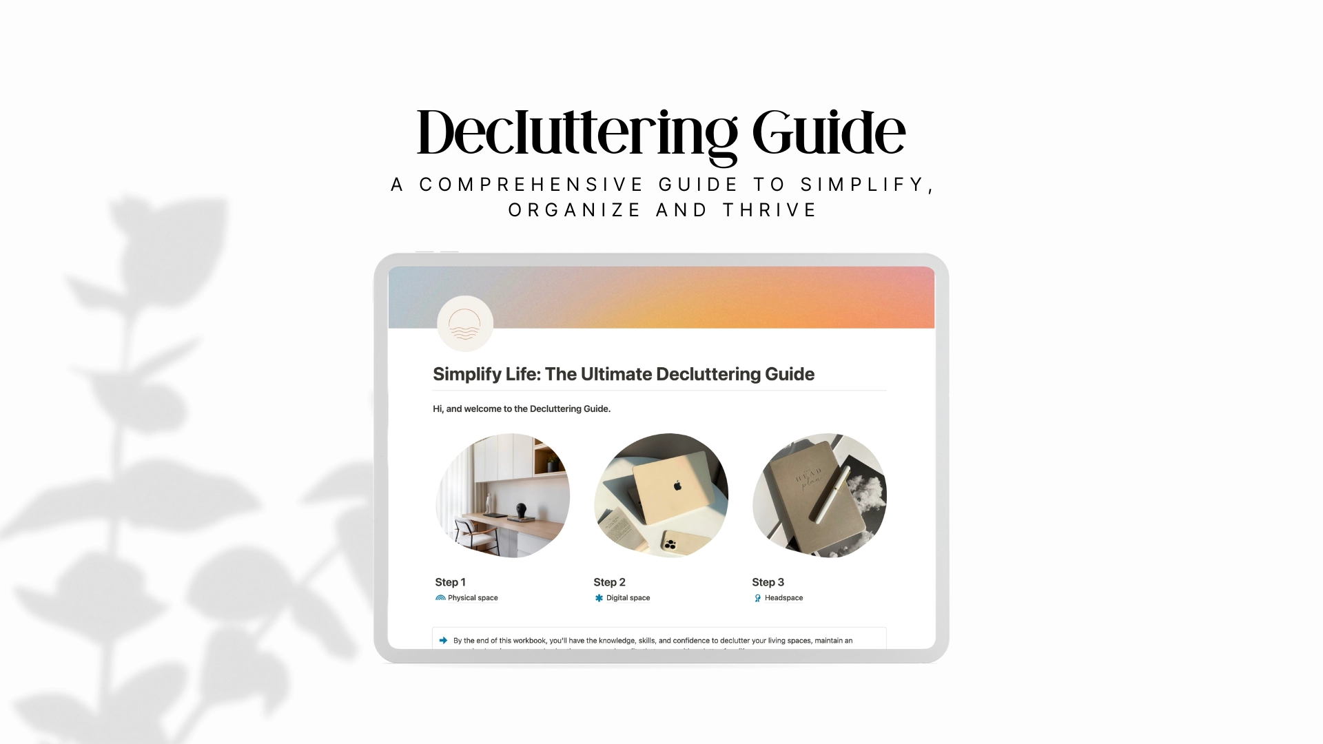 Notion Simplify Life The Ultimate Decluttering Guide