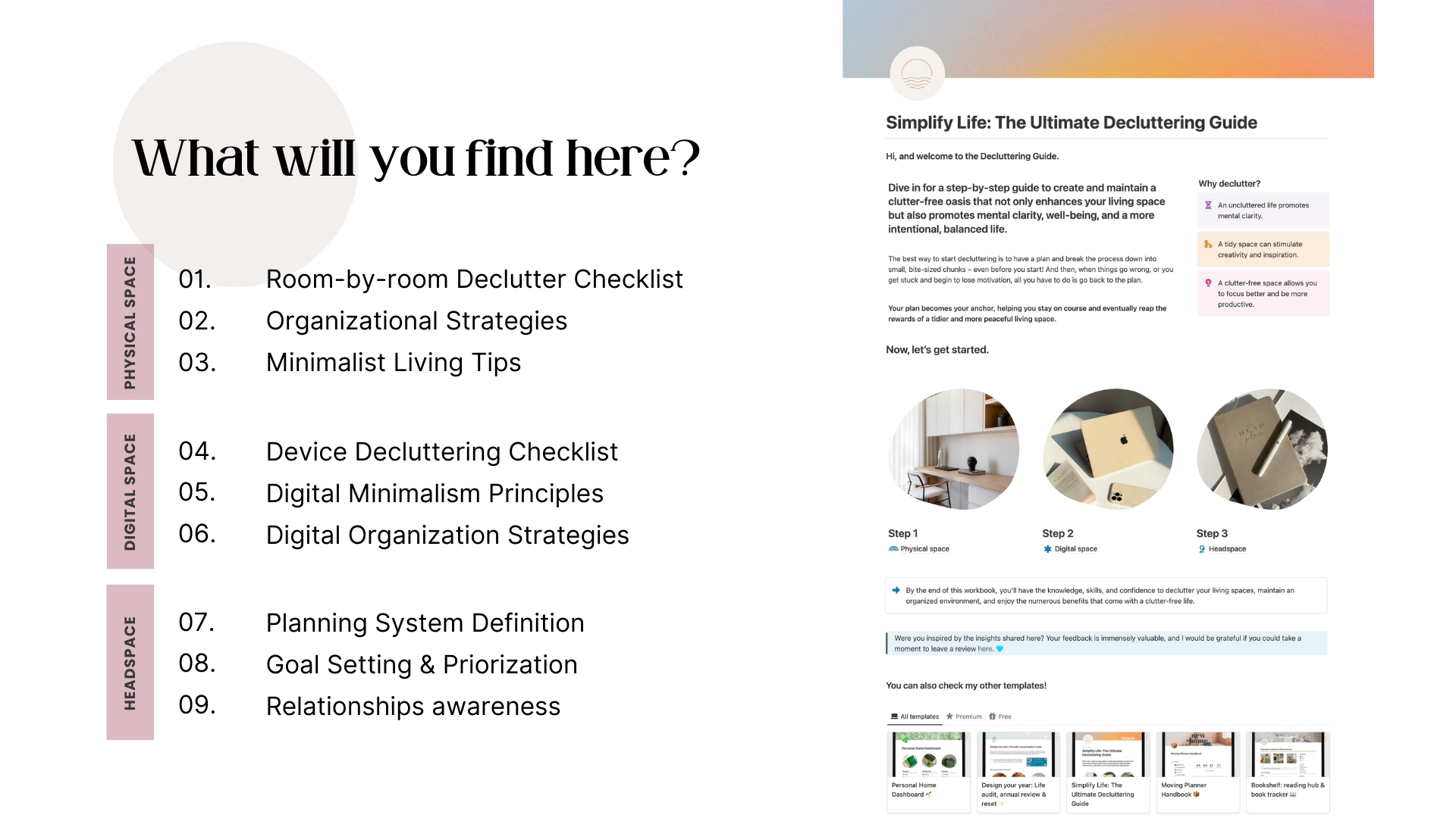 Notion Simplify Life The Ultimate Decluttering Guide