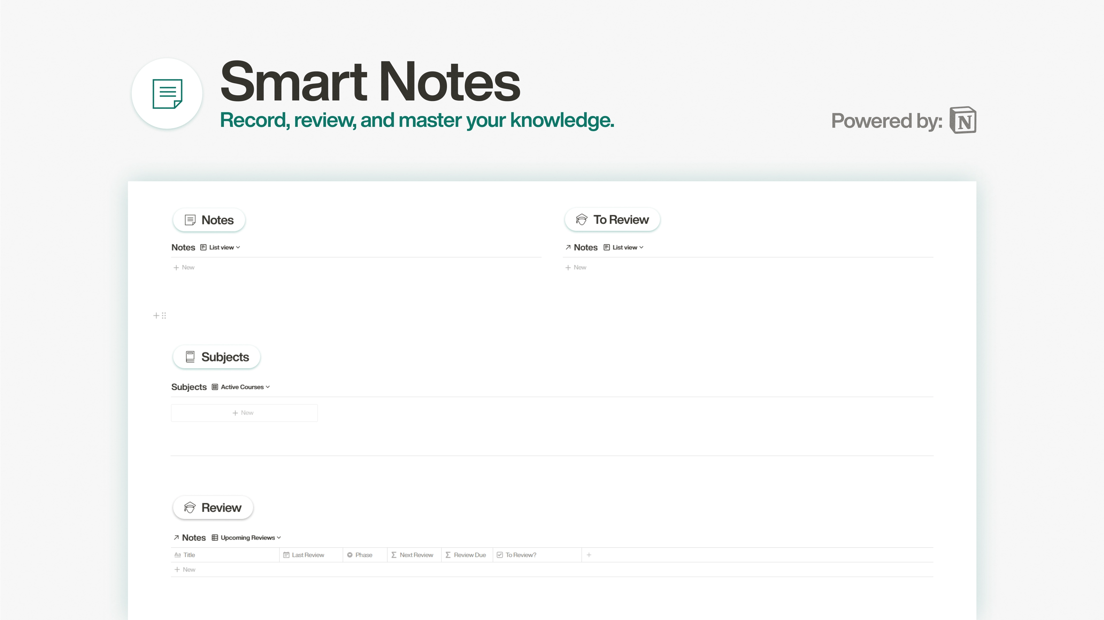 Smart Notes Template
