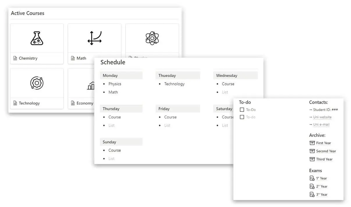 Student Dashboard Template image