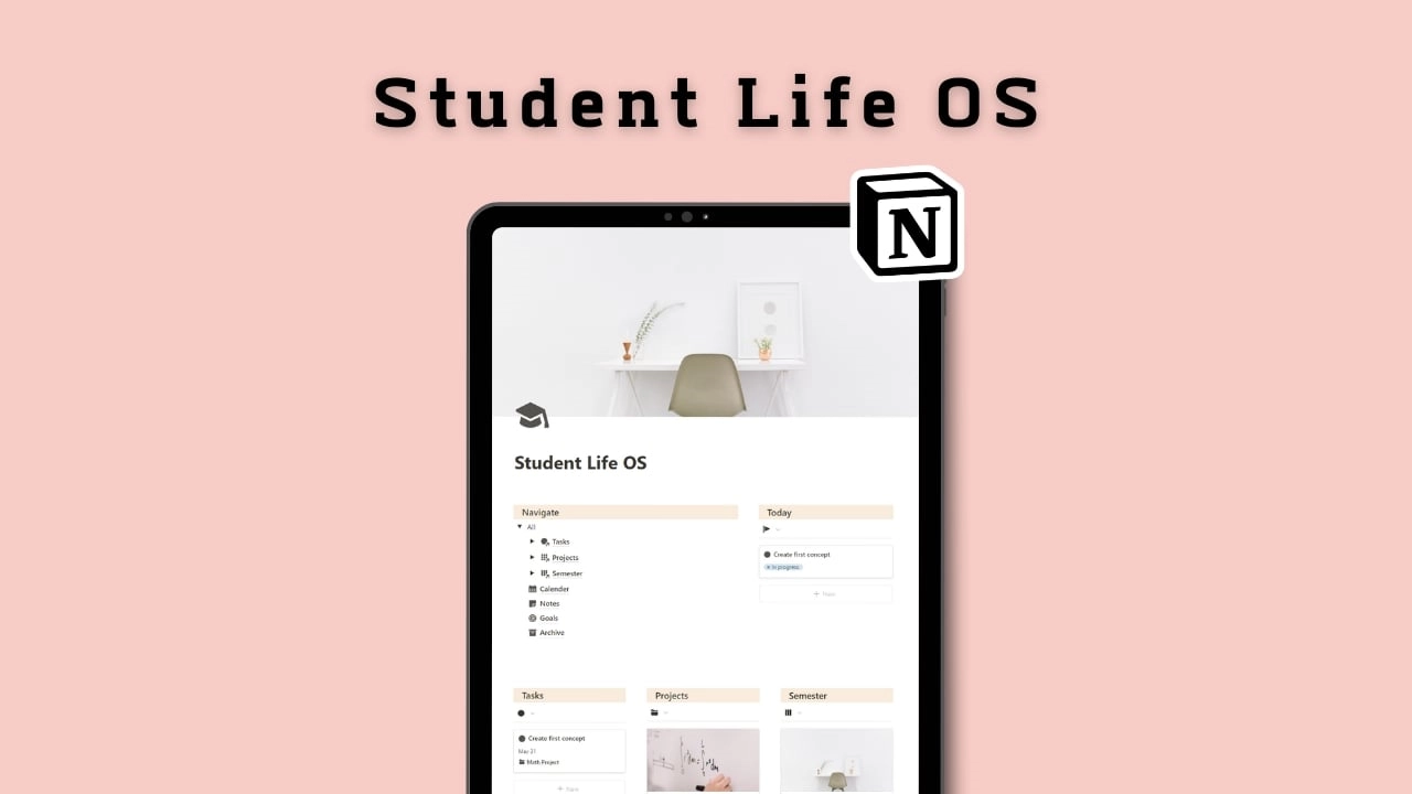 Notion Student Life Os - Plan, Organize & Execute