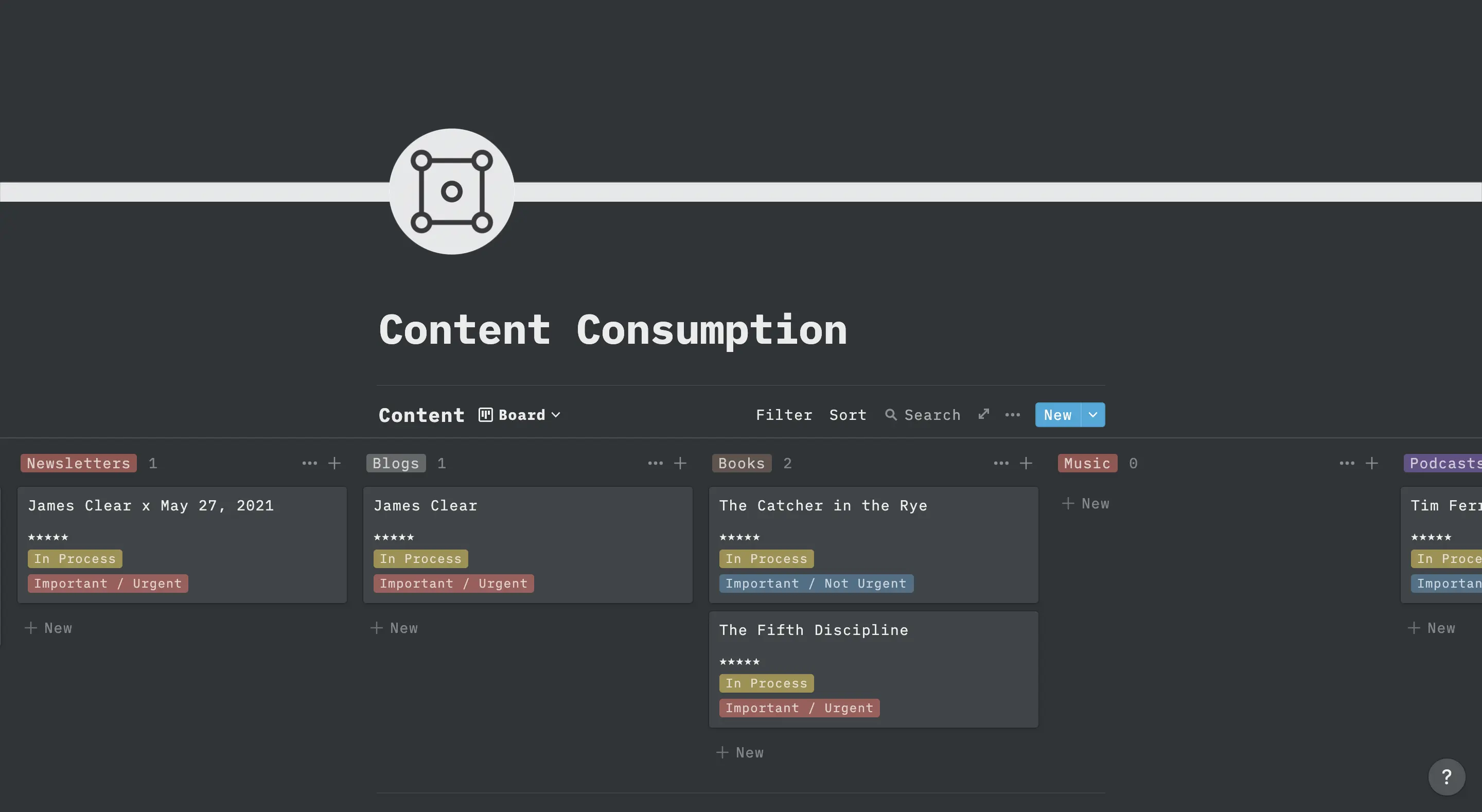 Template to Track Your Content Consumption image