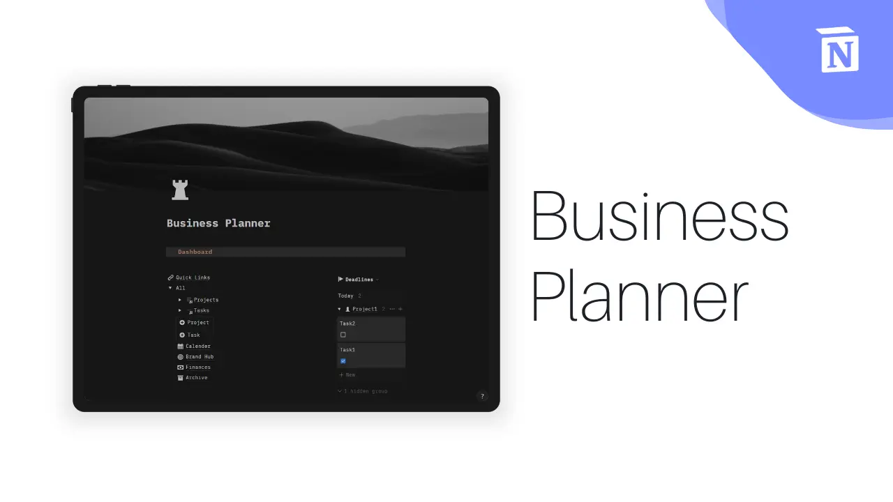 The Ultimate Business Planner For Notion image