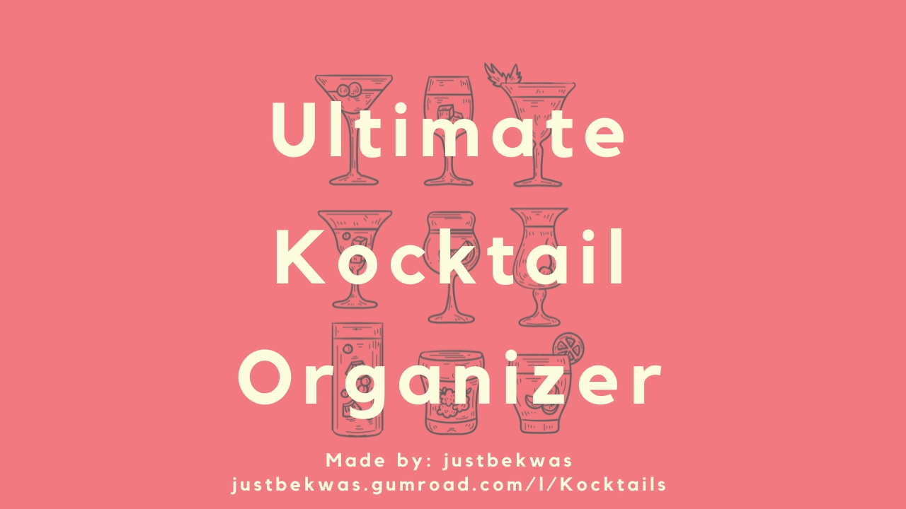 The Ultimate Notion Cocktail Organizer