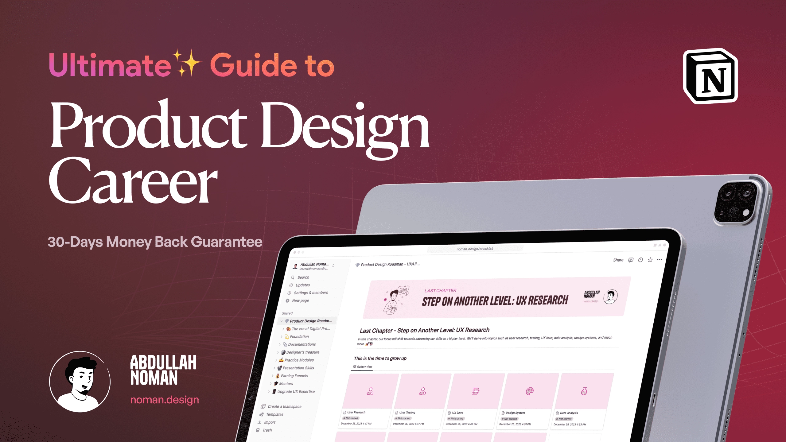 Notion Ultimate Guide For Product Design Career