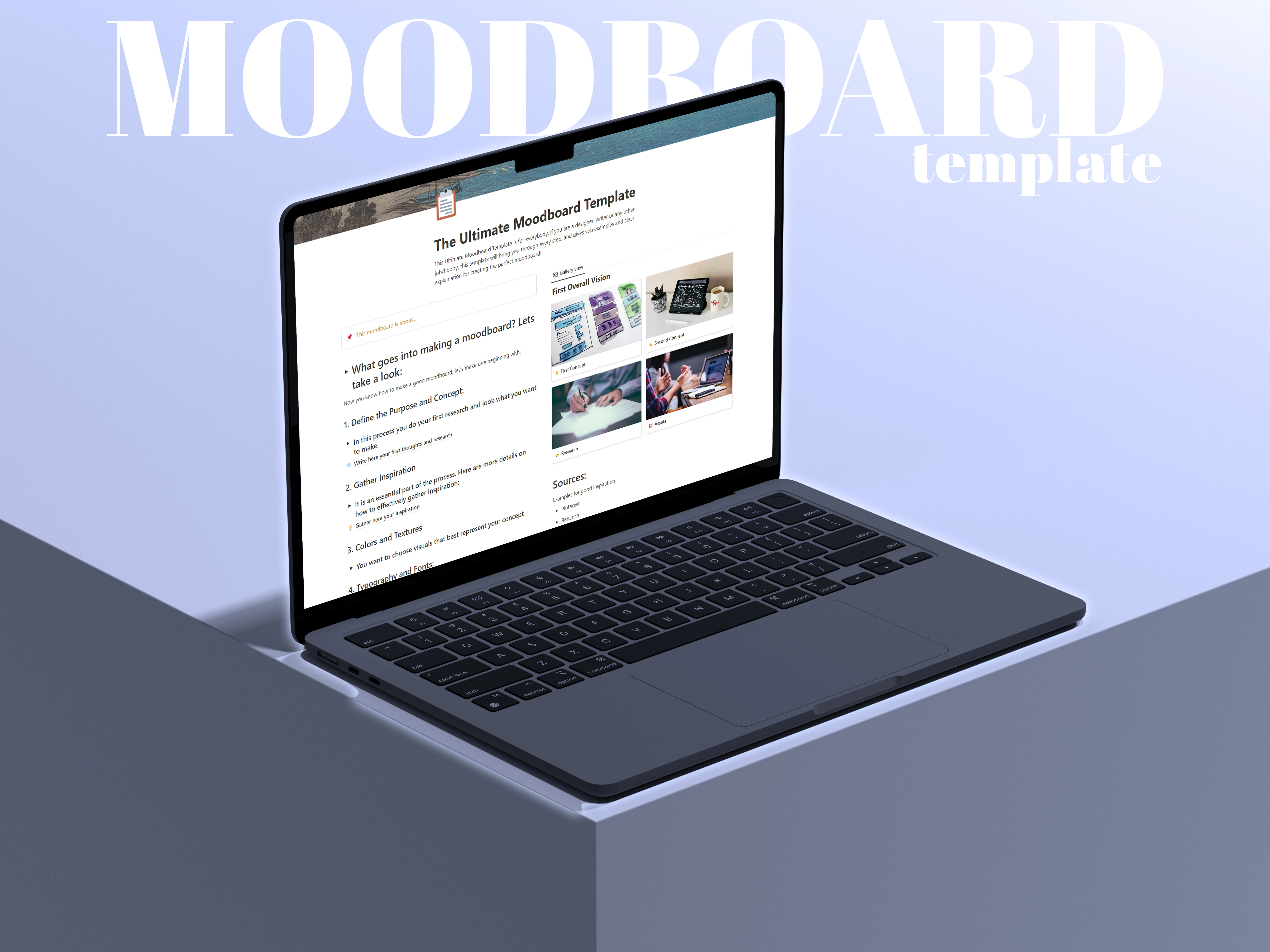 Notion Ultimate Moodboard  Template