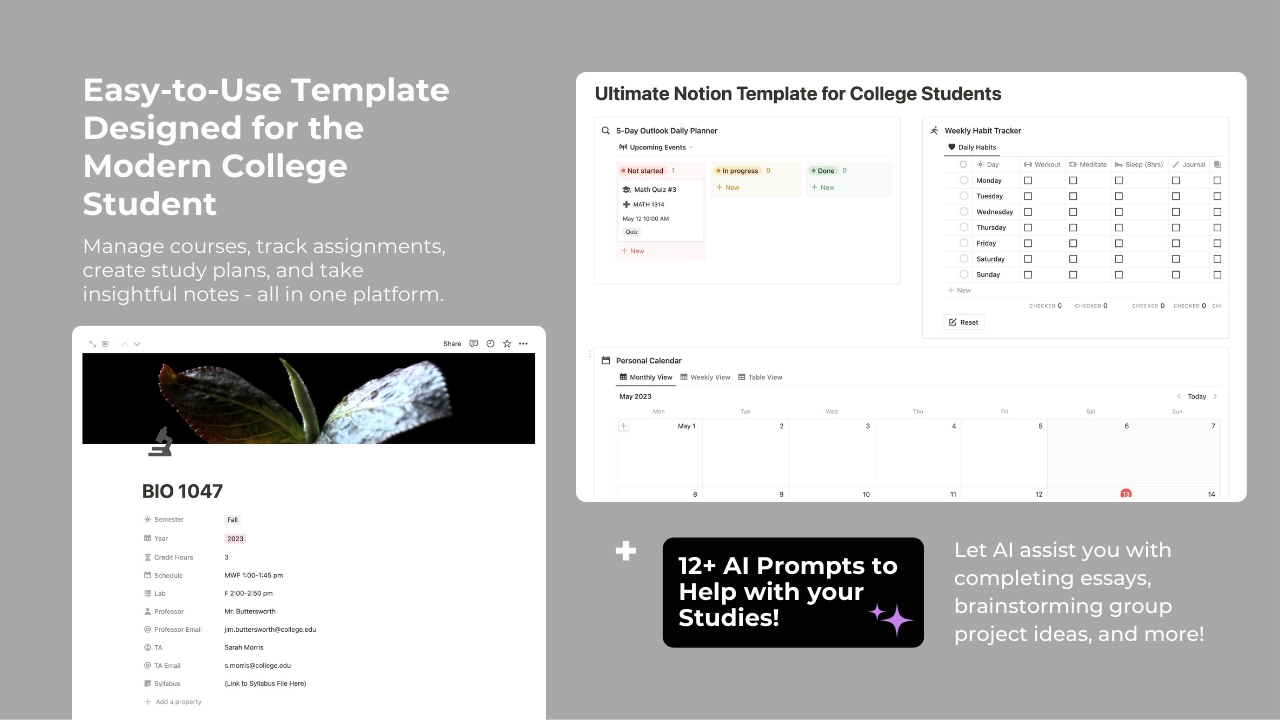 Ultimate Notion Template For College Students
