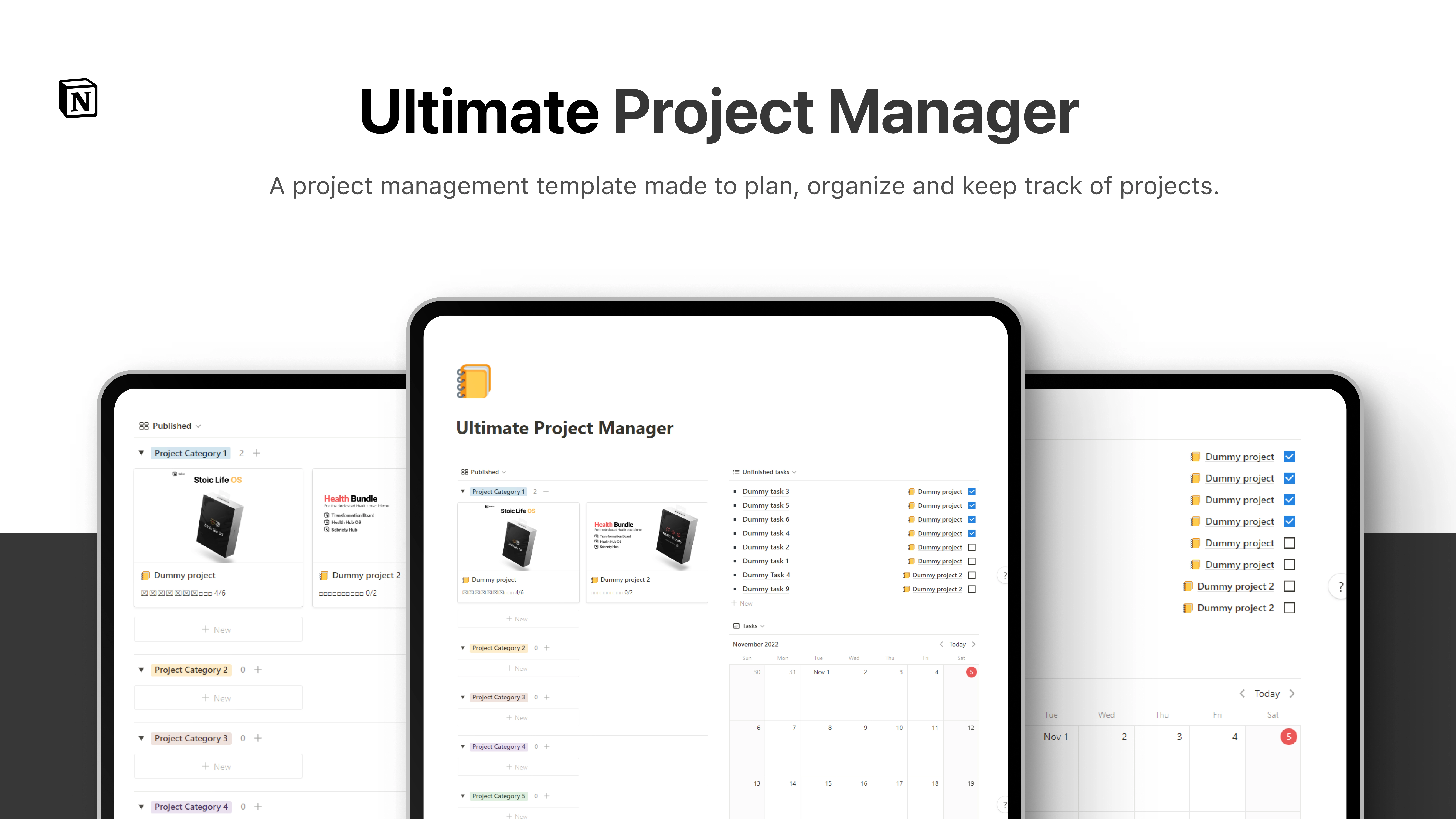 Notion Ultimate Project Manager