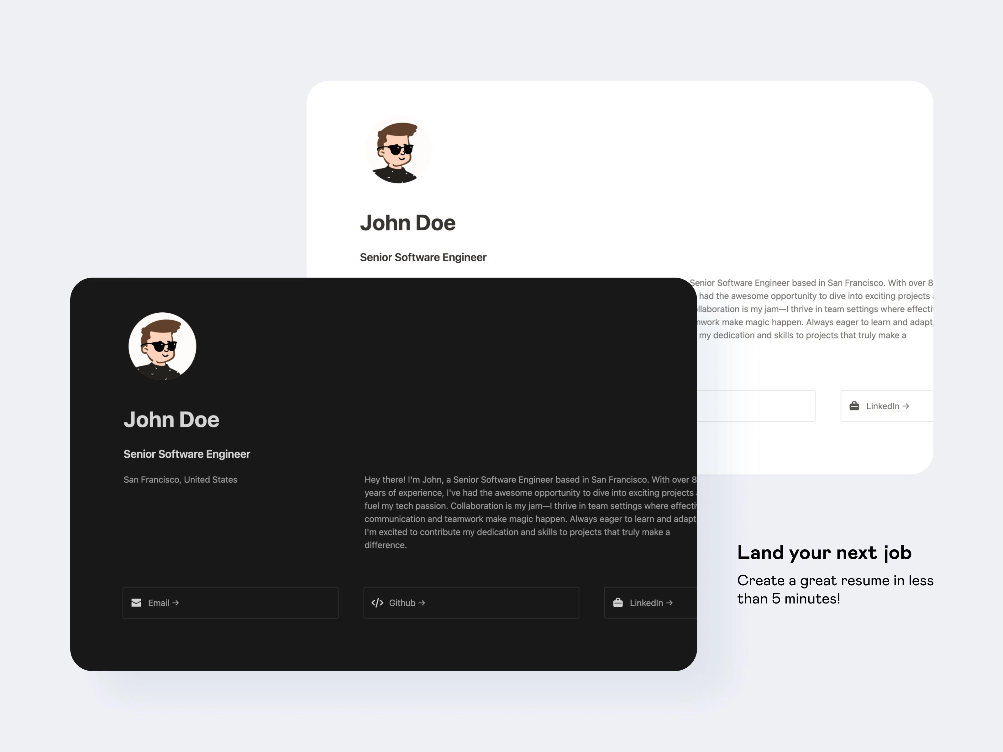 John Doe's CV  Notion Template