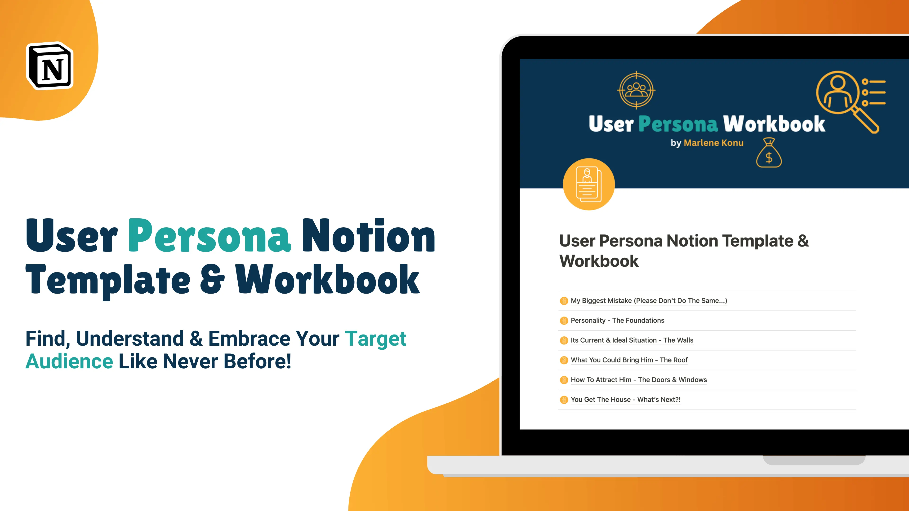 User Persona Notion Template & Workbook image
